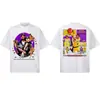 Camiseta Stevieer Kobe Star Estampa Dupla Estilo Pôster Retro Americano Algodão Puro Pesado Manga Curta Solta