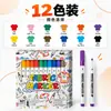 Marcador de Tela Personalizado Bolígrafo de Color Lavable Bolígrafo para Pintar Tela para Ropa Bolígrafo para Graffiti Hecho a Medida con Muestras de Color LOGOTIPO Empaque