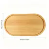 Bandeja de armazenamento de madeira, bandeja de aromaterapia para quarto, bandeja de óleos essenciais para banheiro, bandeja de pão e sobremesa para restaurante, material de bambu