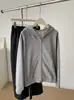 Moletom com zíper e capuz estilo casual americano, tecido pesado, nova coleção de outono, cor sólida, top cardigã feminino de corte solto