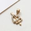 Peine de Rosa Árbol Pequeño Hongo Zirconio Cobre Vintage Colgante diy Joyería Hecha a Mano Pendientes Collar Accesorios Material
