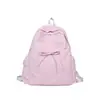 Mochila Leve Estilo Japonês com Laço Doce e Alto Apelo Estético, Fresca e de Conto de Fadas, Adequada para Compras e Viagens