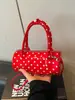 Bolso Cruzado de Hombro Cilíndrico para Mujer, Nuevo, Elegante, de Lunares, Gran Capacidad, Moda Exquisita Casual Primavera-Verano 2026