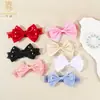 Accesorios para el Cabello Transfronterizos Europeos y Americanos para Niños Lazo de Bebé Diadema Fina con Perla Artificial Diadema Protectora de Fontanela para Bebés y Niños Pequeños