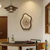 Relógio de Mesa Estilo Madeira Vintage, Relógio de Mesa, Relógio de Parede para Sala de Estar, Decoração de Relógio Retrô, Pendente de Parede de Nicho