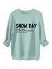 Día de Nieve Sno Da Sustantivo Amazon Ebay Estación Independiente Informal Versátil Sudadera Gruesa de Felpa Exportación