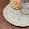 Joyería Transfronteriza Europea y Americana Moda y Exquisito Colgante Nicho Cadena Clavicular No Descolorante Oro de 18K Acero Titanio Accesorios de Collar para Mujer