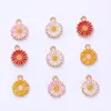 Pendientes Transfronterizos de Flor de Margarita que Caen Aceite con Colgantes para Collar Pulsera Accesorios