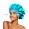 Chapéu de Aba Larga Alta Elasticidade Feminino Transfronteiriço, Lenço de Cabeça, Touca de Banho de Beleza, Cuidados com o Cabelo, Cuidados Pós-Parto, Touca de Dormir de Cetim