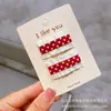 Estilo Coreano Punto de Lujo Ligero Sello para Flequillo Todo Incluido Pinza de Tela Pinza Ajustada para Flequillo Infantil Pinza Lateral para Estudiantes de Primaria Sello para Cabello Suelto Femenino
