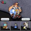 Broche Esmaltado Desenho Animado Broche de Esmalte Insígnia Escolar Liga de Zinco Ímã Broche Emblema da Empresa Produção