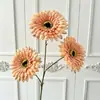 Flores de Crisântemo Artificiais para Arranjo de Cena DIY Materiais de Flores Falsas Arte Floral Girassóis Decoração de Sala de Estar Mesa de Jantar Flores