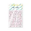 Cielo Estilo Antiguo Esmalte Azul Floral Aurora Láser Pegatinas para Uñas Decoraciones para Uñas DIY Pegatinas DIY