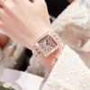 Relógio Feminino da Marca Zido É um Relógio Quadrado Feminino da Moda, de Nicho, Simples, Cravejado com Diamantes, Estilo Luxo Leve, Relógio Feminino de Quartzo