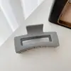 8,5cm Estilo Coreano Celebridade da Internet Novo Prendedor de Cabelo para Prender o Cabelo Elegante Fosco Médio Presilha de Tubarão Prendedor de Cabelo Atacado