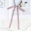 Corbata de Lazo JK Japonesa Femenina Corbata Perezosa sin Nudo Rojo Vino Estudiante Camisa Corbata Accesorios Negro Color Sólido Estilo Universitario