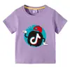 2026 Nova Roupa Infantil Verão Camiseta de Manga Curta para Meninos e Meninas Camiseta Básica Transfronteiriça Camiseta de Meia Manga para Bebês Top Infantil