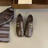 Sapatos Loafers de Couro Quadrados com Fivela Dupla e Salto Escondido Estilo Britânico Retrô 2026 Primavera e Outono Versátil para o Trabalho Sola Macia