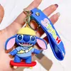 Modelo Nuevo 2024: Llavero de Stitch Transformado Muñeco Suave de Goma Llavero de Coche de PVC Colgante Regalo para Máquina de Garra