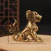 Latão antigo dragão nove filhos dragão transporte monstruoso home office desktop pequenos ornamentos artesanato transfronteiriço latão atacado
