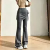 Pantalones de Yoga Falsos de Dos Piezas Adelgazantes de Cintura Alta Micro Acampanados para Mujer Invierno 2026 Nuevos Pantalones Falda Deportivos de Yoga Fitness para Mujer