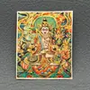 Lienzo Central de Pintura Thangka de Xizang Ocho Guardianes Tara Verde Buda de la Medicina Lienzo Caja de Thangka Intercambiable Lienzo