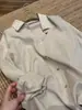 ¡Recomendado por Yinhe! Camisa de lino color albaricoque estilo "old money" para mujer, nueva colección de otoño, camisa casual de manga larga relajada y cómoda