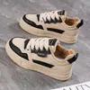 Sapatos Casuais Esportivos Forrados com Lã Estilo Novo Outono/Inverno 2026 com Solado Grosso e Superfície de Couro Antiderrapante, Modelo H6519-1