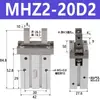 Cilindro de Dedos Hfz/Mhzl2/Mhz2-6-10-16-20-25-32D Pinza Paralela Neumática