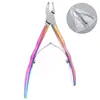 Atacado do Fabricante Aço Inoxidável Cor Titânio Tesoura para Cutículas Ferramentas de Manicure Multifuncional Remoção de Cutículas Manicure Beleza Alicate