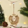 Novas Decorações de Natal, Pingentes Fofos de Lã de Ovelha, Arranjo de Cena para Árvore de Natal, Pequenos Pingentes e Acessórios de Tecido