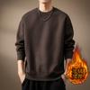 Moletom Masculino High-End 360g Pesado Bordô Retrô Americano, Novo Top Básico Masculino Solto de Marca Tendência para Primavera e Outono