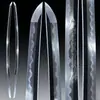 Acero T10 cubierto de arcilla, hoja sin afilar, espada japonesa, espada larga de samurái, accesorio de espada Hamon templado en arcilla, sin afilar