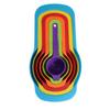 Juego de 5 cucharas medidoras para tazas medidoras, color, con orificio para colgar, para cocina, para hornear, venta al por mayor