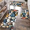 Alfombrillas de Piso de Terciopelo de Cristal Estilo Retro Americano Transfronterizas Alfombrillas de Piso de Cocina Absorbentes de Agua y Aceite Juego de Tres Piezas Resistente a Manchas para el Hogar Listo para Entrega