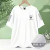 Camiseta de Manga Corta con Sensación Fresca de Seda de Hielo para Hombre Verano 2026 Nueva Camiseta Casual de Media Manga para Hombre Estilo Montaña al Aire Libre