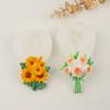 Girassol Oceano Peônia Ranunculus Flor Aromaterapia Gesso Ornamentos Silicone Molde Carro Air Outlet Expansão Decoração de Pedra