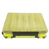 Caja de camarones de madera dividida de doble cara E, caja de cebo de doble capa, caja Luya con orificio de drenaje, accesorios portátiles de tres colores, equipo de pesca