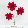 Simulação vermelha flor artificial flor artificial acabamento casamento flor chão arranjo paisagismo flor sentido avançado sala de estar arranjo de flores ornamentos