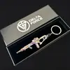 Chaveiro Modelo Arma Delta M7 Era da Criação do Mestre de Videogame MP7 Mini Pingente de Arma de Liga Pequeno Presente