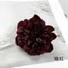 Flor de Simulação Guan Yin Cabeça de Flor de Peônia DIY Tecido de Seda Cabeça de Flor de Dália Adorno de Flor para Cabelo Garland de Flores Material Adereço Fotografia Ornato de Flores para Arte