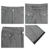 Calça de terno listrada com fivela Paris, confortável, masculina, verão, nova, leve, para trabalho e deslocamento, com bom caimento, solta, casual, calça longa, feminina, moderna