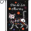 Bandera de Jardín de Lino con Tema de Halloween Impresa por Ambos Lados Decoración Festiva Bandera de Patio Bandera de Bienvenida en la Puerta de Entrada