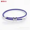 Pulseira de cabo de aço inoxidável ajustável ouro duro 3D com pulseira de corda titânio aço pulseira à prova d'água em estoque atacado