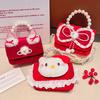 Bolsa Nueva para Niños Femenina Gato de Dibujos Animados Año Nuevo Bandolera Niña Bebé Año Nuevo Niña Bolsa de Princesa Tela