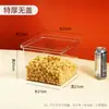 Estante de Supermercado Alimentos Frasco Sellado Caja de Almacenamiento Plástico Transparente Exhibición Snacks Azúcar Frutas Deshidratadas Semillas Tostadas
