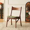 Sillas Vintage Creativas para la Sala de Estar, Sillas de Comedor de Madera Maciza con Respaldo, Sillas de Escritorio de Hotel de Lujo Ligero Estilo Antiguo de Diseñador