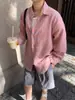 Camisa de Xadrez Solta Street Colorida Contrastante Retrô Masculina Oversize Casual Jaqueta de Manga Longa Primavera e Outono para Casal