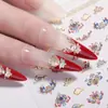 Pegatinas para Uñas de Racimo Floral Estilo Chino 5D Repujadas Tridimensionales Nuevas Flores Estilo Chino Pegatinas para Uñas DIY Accesorios Sl Modelo