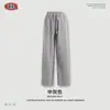 BE Roupas Femininas Outono Estilo Europeu e Americano Gola Alta Pequena T-shirt Lavada com Efeito Desgastado Marca Tendência Calça Reta de Cintura Dupla Conjunto Casual para Mulheres